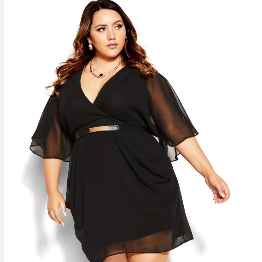 City Chic wrap dress